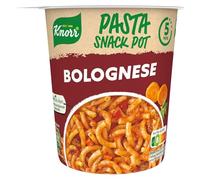 Bolognese - Pot de Nouilles instantanées Bolognaise, délicieuses nouilles instantanées prêtes en 5 minutes - Compatible avec Knorr Pasta Snack - 68g