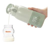 BOLOLO Chauffe-biberon portable pour voyage, charge super rapide, lait maternel, formule, eau, lait avec grande capacité de 283,5 g, bouteille pour véhicule, voiture, voyage en avion