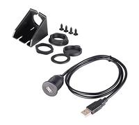 Bolongking Câble de montage pour panneau USB - 2 mètres de long - Câble d'extension USB vers USB femelle - Pour voiture, bateau et moto