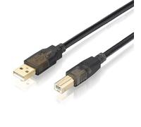 Bolongking Câble pour imprimante, USB 2.0 mâle A/mâle B compatible avec imprimantes, Canon, Lexmark, Epson, Dell, Xerox, et plus encore, (1.8m)