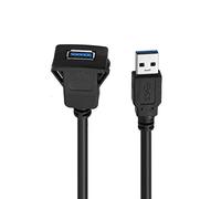 Bolongking Câble USB 3.0 mâle vers femelle, pour auto, moto, bateau (Single 2 mètre)