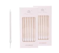 Bolosa 12 Pièces Bougies d'Anniversaire, Bougies Anniversaire, Blanc