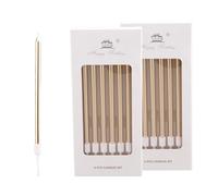 Bolosa 12 Pièces Bougies d'Anniversaire, Bougies Anniversaire, Bougies de Gâteau pour Décorations de Gâteau, Gâteau d'Anniversaire Décoratif, Baby Party, Fille Party, Champagne