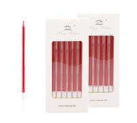 Bolosa 12 Pièces Bougies d'Anniversaire, Bougies Anniversaire, Bougies de Gâteau pour Décorations de Gâteau, Gâteau d'Anniversaire Décoratif, Baby Party, Fille Party, Rouge