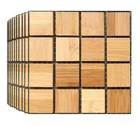 BoloShine Autocollant Mural 30 Pièces, Imperméable Mosaique Stickers Carrelage Adhesif Mural Salle de Bain Muraux Adhesive pour Cuisine, DIY Stick Tile Carreaux Decoratif Papier(10X10CM) (MSC054)