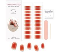 Boloshine Vernis Autocollant Ongle Gel UV Strips, Français Enveloppes à Ongles en Gel, Bandes Autocollantes en Gel Semi-Durci Stickers ongles pour Femmes Filles - Crépuscule aux Reflets Pourpres