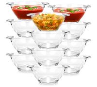 Bols à bouillon Vilde - Lot de 12 - 420 ml - Transparent - 16,5 x 13 x 6 cm