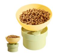 Bols à Chats Mangeoire Surélevée d'Inclinaison 15° Anti-Fatigue pour le Cou