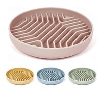 Bols à Chiens de mangeoire Lent, Bols d'alimentation en Silicone pour Chiens en Silicone avec Aspiration, Conception Anti-choquant, sans Glissement, réduit l'ennui, l'anxiété, idéal pour