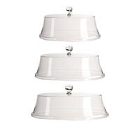 Bols à fruits, 3 pièces, couvercle de dôme à gâteau, présentoir à gâteau, couvercle décoratif en acrylique, couvercle de gâteau, cloche à fromage, dôme for gâteau, fête festive, style C(Style A)