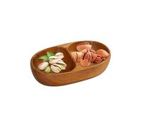 Bols à goûter pour adultes | Assiette à fruits - Récipient de service en bois pour comptoir de cuisine, noix, fruits, bonbons, salade, céréales, fête, pique-nique, camping