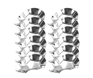 Bols à huîtres en acier inoxydable - Poêle à griller en acier inoxydable, bol en métal pour cuisiner dans la cuisine, plateau de service empilable, lot de 12 plats à gratin - Design de rangement peu