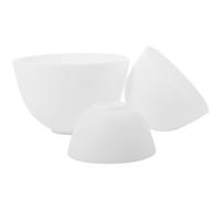 Bols à Masques en Silicone 3 Pièces, Blancs, Réutilisables pour Mélanges