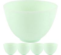 Bols à Masques en Silicone Lot de 5 set de set de Format Moyen | Prise Aisée, Léger en Main, pour Institut et Déplacements, Poids Total 270g, Entretien Simple au Quotidien