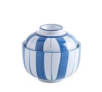 Bols à Mélanger Pot à ragoût en céramique bol à soupe avec couvercle 230 ML pot à ragoût vaisselle oeuf tasse ménage cuisine fournitures Snack bol Saladier Bol à Fruits