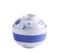 Bols à Mélanger Pot à ragoût en céramique bol à soupe avec couvercle 230 ML pot à ragoût vaisselle oeuf tasse ménage cuisine fournitures Snack bol Saladier Bol à Fruits