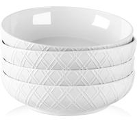 Bols à pâtes 1200 ml en porcelaine avec design carreaux Vendos85