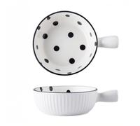 Bols À Pois Assiettes Vaisselle Ménage Soupe De Riz Ensembles En Céramique Dîner Collation Petit Déjeuner Dessert Nid D'oiseau Salade Fruits Crème Glacée Soupes Pâtes Collations