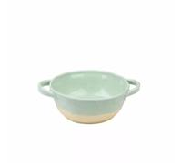 Bols à Ramen Bol à soupe japonais à Double oreille, bol à nouilles instantanées, grand bassin à soupe en céramique domestique avec bol à nouilles à vis Bols à petit-déjeuner(Green,1100ml)