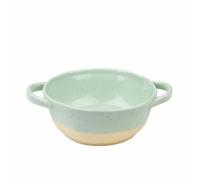 Bols à Ramen Bol à soupe japonais à Double oreille, bol à nouilles instantanées, grand bassin à soupe en céramique domestique avec bol à nouilles à vis Bols à petit-déjeuner(Green,2000ml)