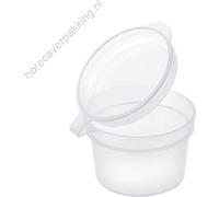 Bols à sauce + couvercle fixe 30 cc 1000 pièces - set de 1000 pièces.