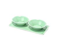 Bols à Sauce soja, Ensemble de 3 pièces, Plateau avec 2 Compartiments, Plat de Service pour Sauce à Trempette pour vinaigre, Sushi, Ketchup, apéritif, Condiments, Plats de Service,