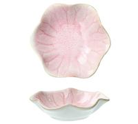 Bols à tremper la sauce|Plateau à bijoux 2 pièces en forme de feuille de lotus 4, 3x4, 3 pouces en céramique japonaise plat sauce soja vintage empilable anneau alimentaire assiettes collation