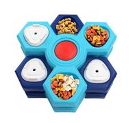 Bols Anti-Engorgement pour Chiens | Lécheur pivotant pour animaux domestiques avec plusieurs couches - Mangeur lent interactif pour chiots | Pour usage intérieur, dortoir, maison, cuisine, salon