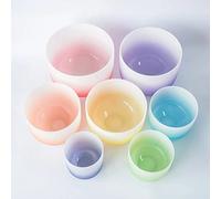 Bols Chantants En Cristal 432 Hz, Ensemble De 15 À 30 Cm, Avec Étui De Transport, Maillet En Caoutchouc, Baguette En Daim Et Joint Torique, For La Méditation Et La Thérapie Sonore.