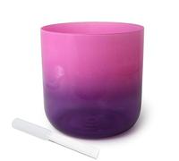 Bols chantants en cristal de quartz, Bol chantant en cristal d'alchimie de 7 pouces, notes for la méditation guérison sonore avec joint torique Striker(F Note)