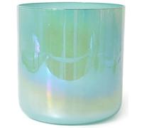 Bols chantants en cristal de quartz, Bol sonore Chakra à Quartz for bain avec maillet en daim joint torique 6-8 pouces(432Hz,6 inch E Note)