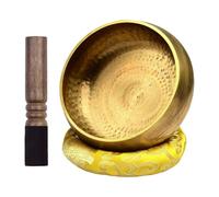 Bols Chantants Faits À La Main - Laiton 8cm, Poids 180g, Méditation Zen, Équilibrage Des Chakras, Pratique Du Yoga | Accessoires Spirituels Pour La Maison, Aide Au Sommeil Pour Adultes, Hommes Et Femm