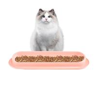 Bols d’Eau de Nourriture pour Chats - Bols inclinés, gamelles Longues | Design Ergonomique surélevé, Solution Anti-Stress Repas Animaux avec Confort, hygiène renforcée Pendant Les déplacements