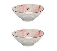 Bols de céréales de desserts Bol à salade en céramique Jeu de 2 pièces 43 oz en forme de chapeau empilable en forme de chapeau exquis en porcelaine exquis bol en céramique haute température résistant