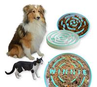 Bols de nourriture pour chien avec motifs imprimés en 3D - Avec noms d'animaux - Avec coussins antidérapants - Convient à tous les animaux de compagnie