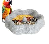 Bols de Nourriture pour Oiseaux Distributeur Perruche en Pierre Ponce Forme