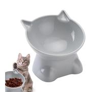 Bols De Nourriture Surélevés - PP Whisker Assiette Inclinée, Plat Peu Profond De 15 Degrés, Porte-Eau Surélevé, Alimentation sans Stress pour La Solution | Convient Aux Chatons, Chats Intérieurs pour
