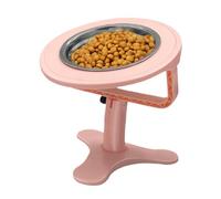 Bols De Nourriture Surélevés Réglables Pour Chats - Station D'alimentation Surélevée Pour Chiens Et Chats, Support Personnalisable À 3 Hauteurs Avec Conception Inclinable, Base Lestée Antidérapante Po
