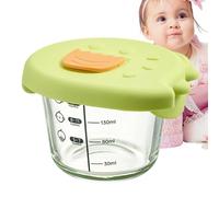 Bols de préparation de petits aliments, bol en verre en forme de dessin animé | Bols en verre pour la nuit avec de la farine d'avoine Cartoon 230 ml | Vaisselle en verre avec design en forme de D