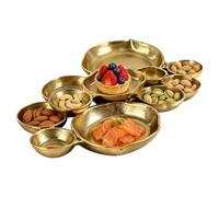 Bols de service en grappe connectés | Décoration de table moderne à étages | 9 bols décoratifs en grappe pour salade, aliments, pâtes, collations, charcuterie, apéritif, fête, vacances, buffet de