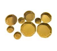 Bols de service - Ensemble de bols à salade, assiette à dessert décorative de 55,9 cm | Plateau d'affichage multi-bols pour collations, noix, chips, fruits, bonbons, repas, apéritifs, fêtes dans la sa