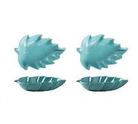 bols de trempage 2 Pack Feuille Shape Sauce Sauce Céramique Sauce Sauce Plats Apéritif Sauce Sauce Sauce Dépousser Bols pour salade Dessert Snack Apéritif ou Service Assaisonnement Plonger des bols(B)