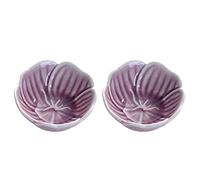 bols de trempage Céramique soja trempette plat rose polyvalente porcelaine sauce plat mini condiment plongeur sushi soja trempage bols de style japonais de 2 Plonger des bols(D)