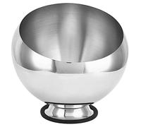 Bols en Acier Inoxydable pour Condiments, Bols à Sauce avec Base Stable, 304 Acier Inoxydable Argenté - Design Incliné Pratique, Résistant à la Rouille, Usage Cuisine et Restaura (L)