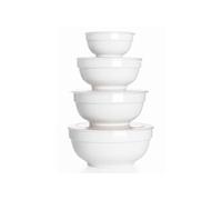 DOWAN Bols en céramique avec couvercles, 1,9 L / 1,2 L / 650 ml / 350 ml, ensemble de 4