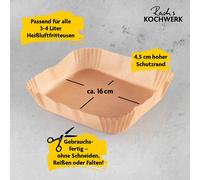 Bols en papier cuisson lot de 100 insert en papier bol en papier pour friteus...