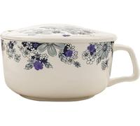Bols en Porcelaine Ensemble de soucoupes, Grand Bol à Soupe et Riz en céramique avec poignée - 900 ML, idéal for la l'oignon, Le Porridge Les salades. Compatible Micro-Ondes Lave-Vaisselle Bird