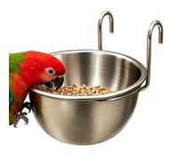 Bols, gamelles d'oiseaux pour Les Cages Bol D'Abreuvement en Acier | Écuelle De Nourriture Pour Calopsitte Pour Perruche Perroquet Conure Cacatoès Inséparable Canari