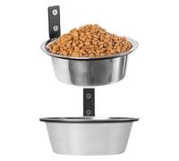 Bols pour Animaux | Set de Bols pour Chien Fixation Murale | 2 Pièces Mangeoire Surélevée Anti-Renversement en Acier Inoxydable pour Chat, pour Chiot, Chat D'Intérieur Et Lapin