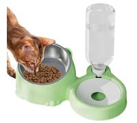 Bols pour chaton pour nourriture et eau, ensemble de bols de nourriture et d'eau pour chat,Gamelle inclinée pour chats d'intérieur - Bol alimentaire en acier inoxydable et abreuvoir automatique pour c